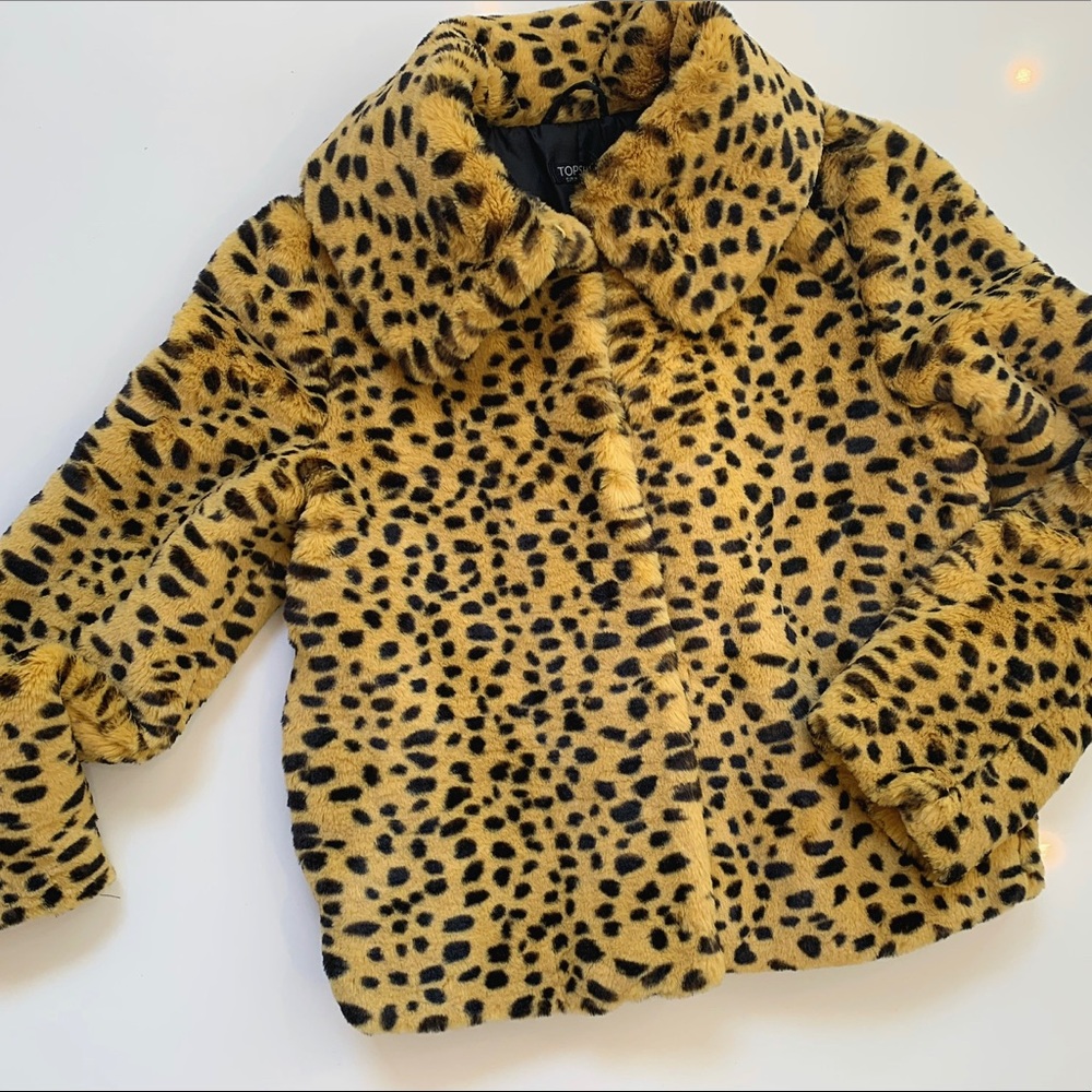 TOPSHOP Vegan Fur Jacket